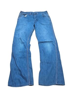 ​Vintage 1970s Landlubber Denim Jeans M. Hoffman Boston Mass Wide Leg Flare